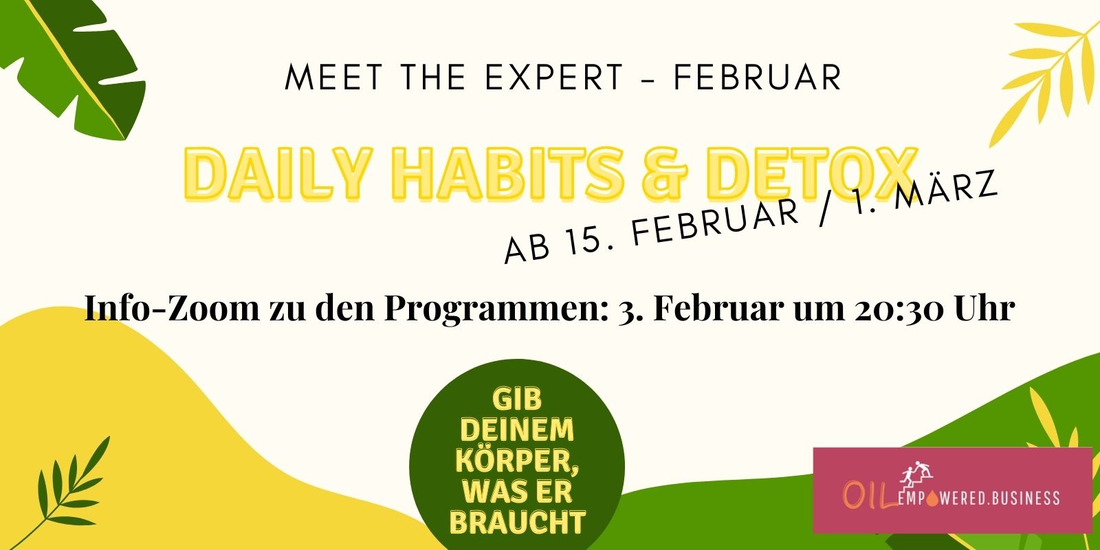 Meet the expert - Daily Habits & Detox