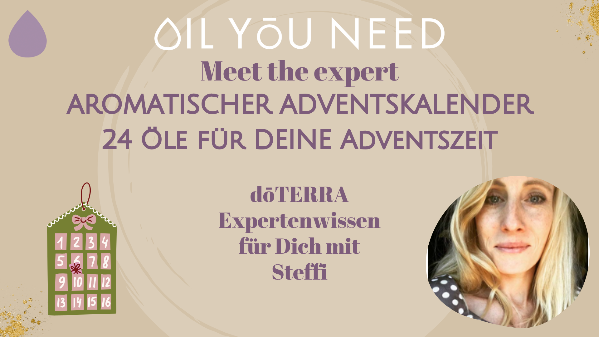Aromatischer Aventskalender - Meet the expert November