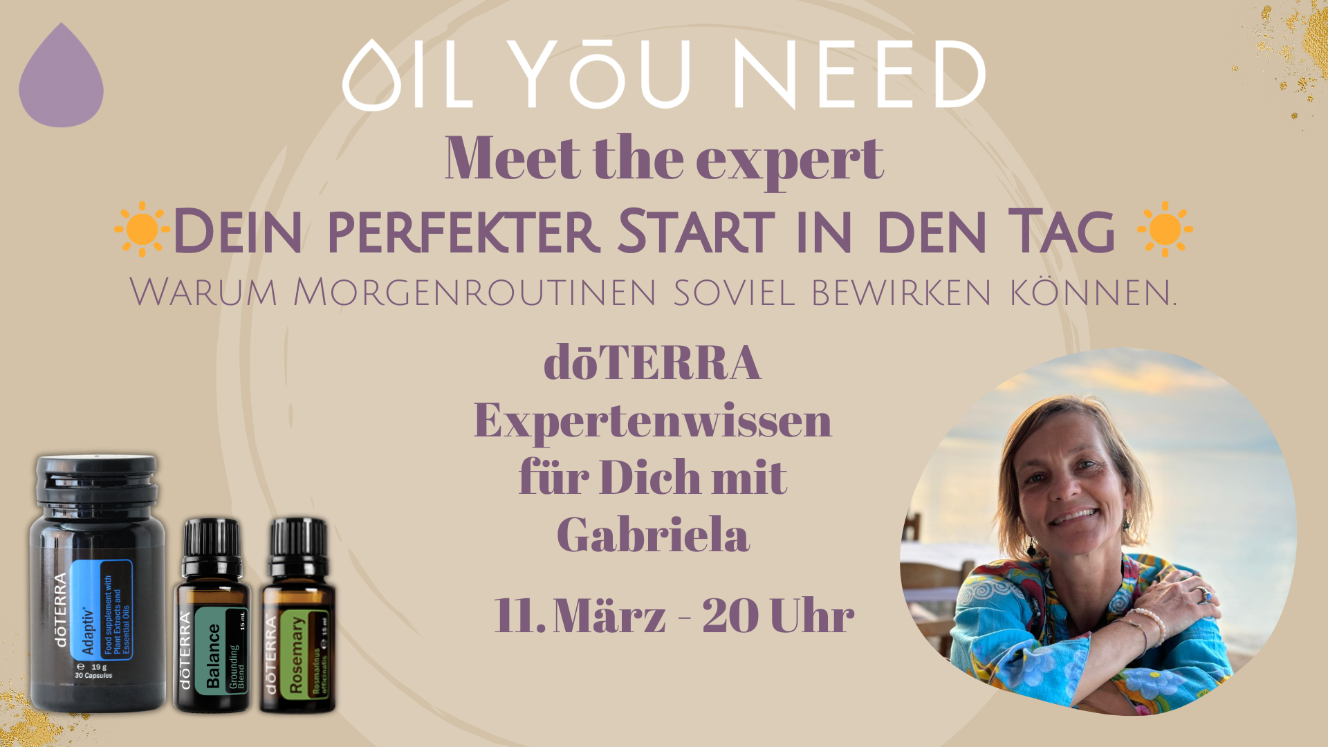 Dein perfekter Start in den Tag - Meet the Expert mit Gabriela